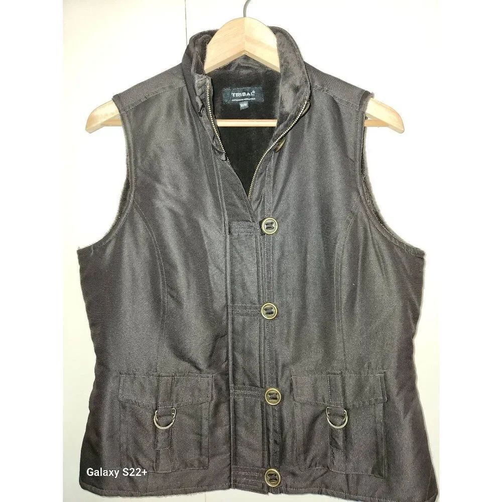 V6 TRIBAL black utility Vest